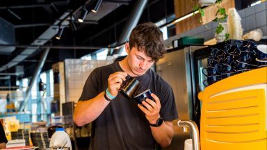 Semi-pro rugby player fights to be UK’s best barista with support from Edinburgh’s Cairngorm Coffee