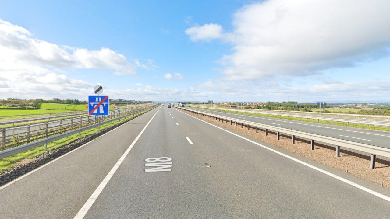 Teenager dies after car crashes into stationary lorry on M8 near Newhouse