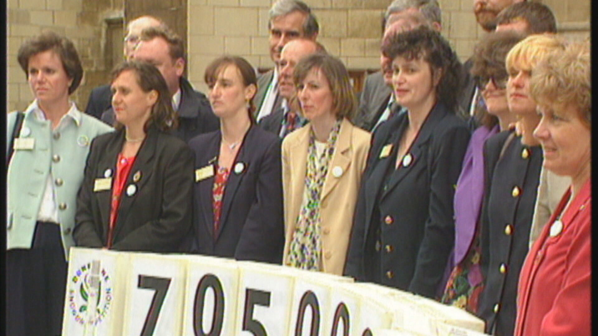 Volunteers and campaigners got the Snowdrop petition to parliament, with the legislation coming into force in 1998
