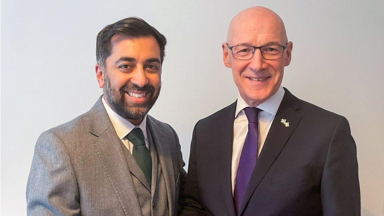 John Swinney announces backing for Humza Yousaf to be next First Minister and leader of SNP