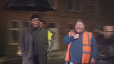 Hollywood star Samuel L Jackson spotted in West Lothian