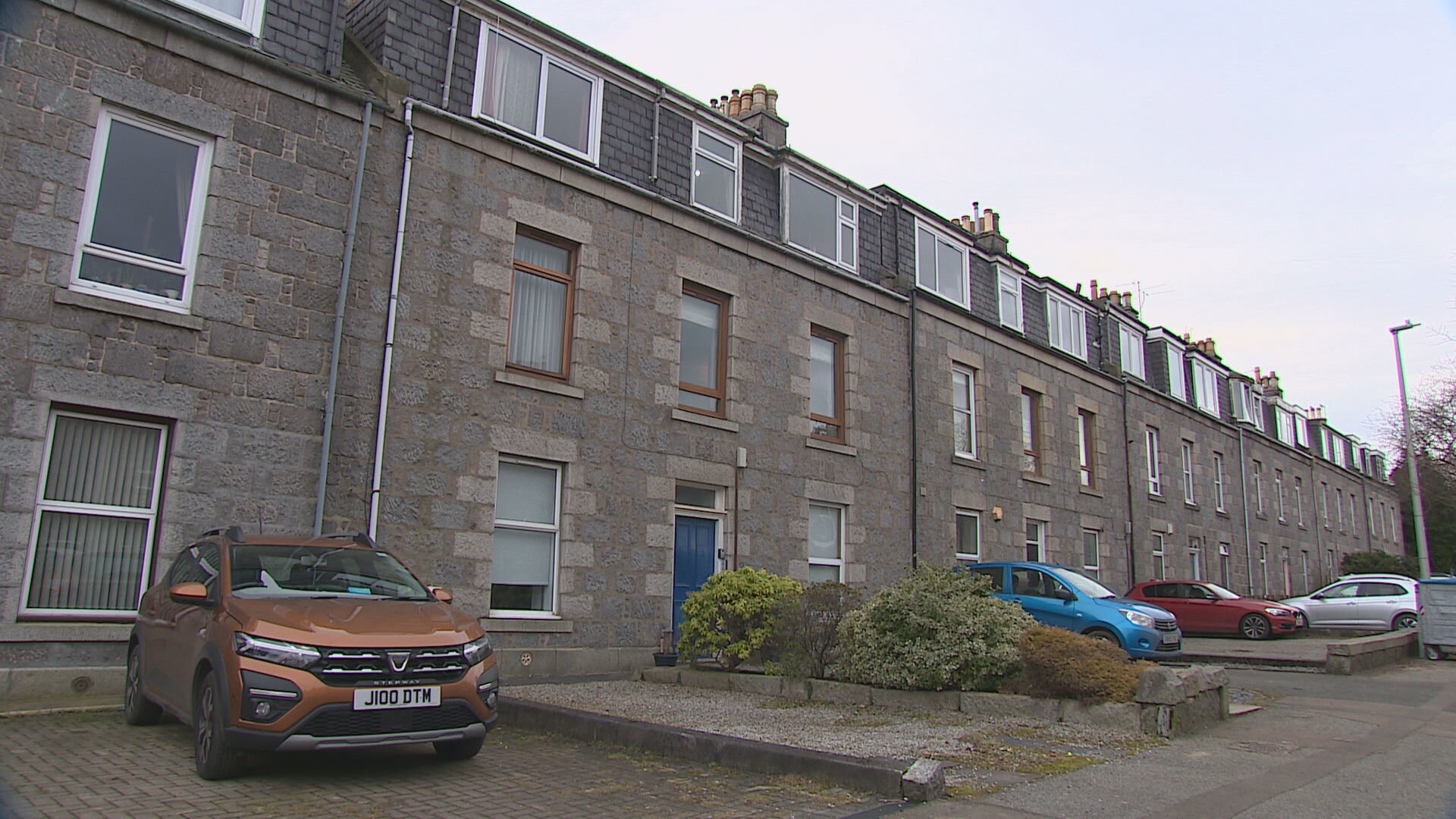 The property on Allan Street where Brenda Page's body was found in Aberdeen.