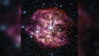 NASA’s James Webb telescope captures stunning image of dying star on cusp of supernova