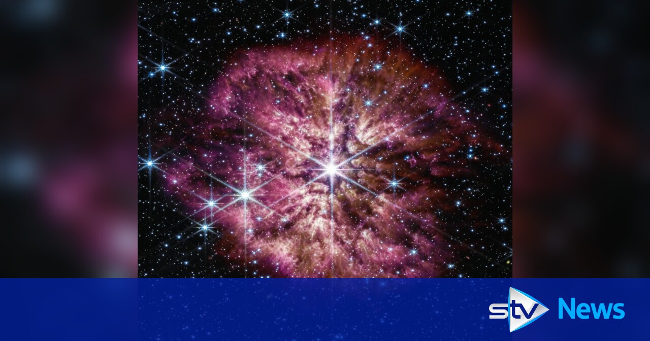 NASA's James b telescope captures stunning image of dying star on