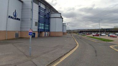 One rescued and taken to hospital after crash outside Falkirk Stadium