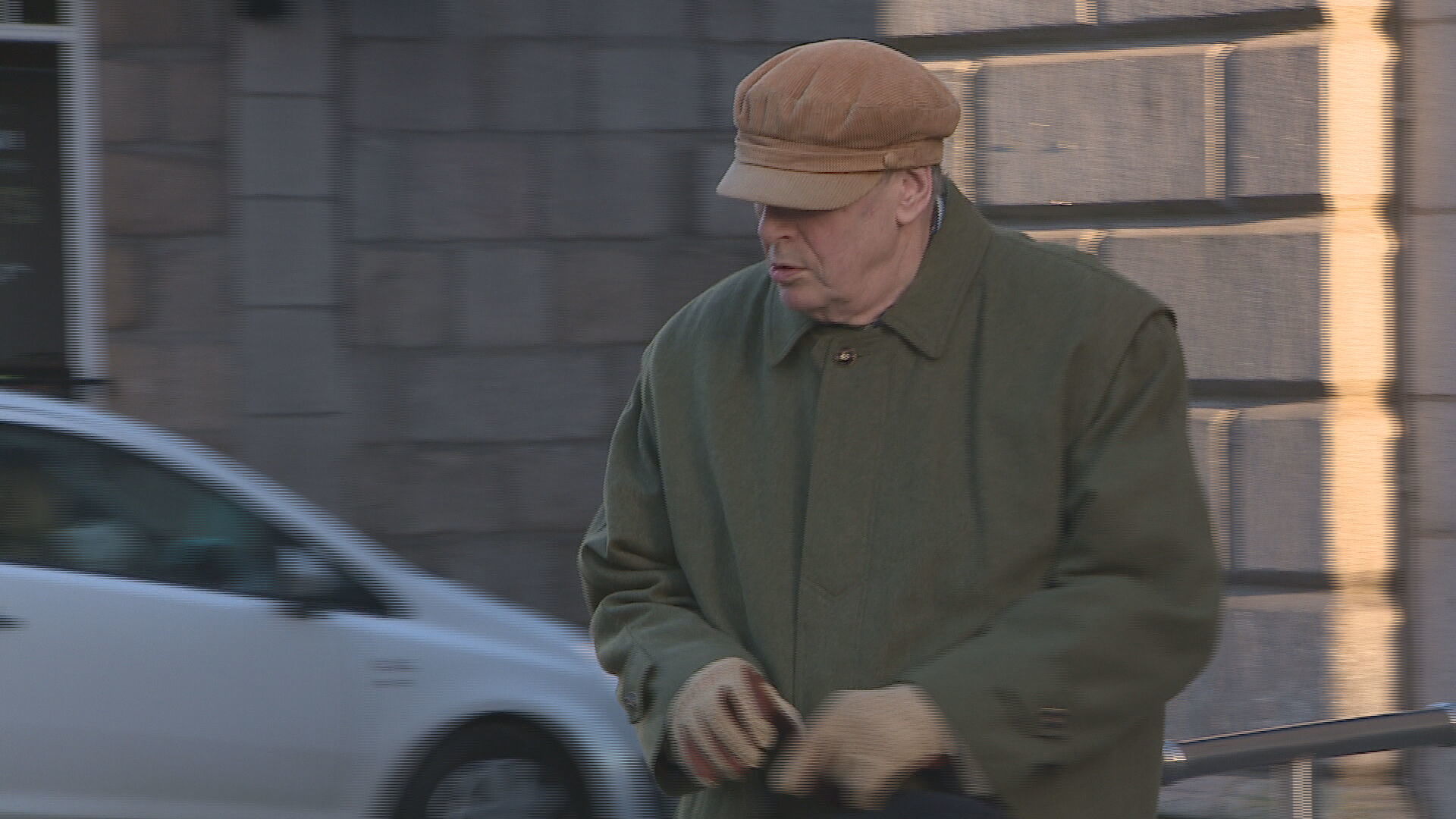 Christopher Harrisson leaving court in Aberdeen.