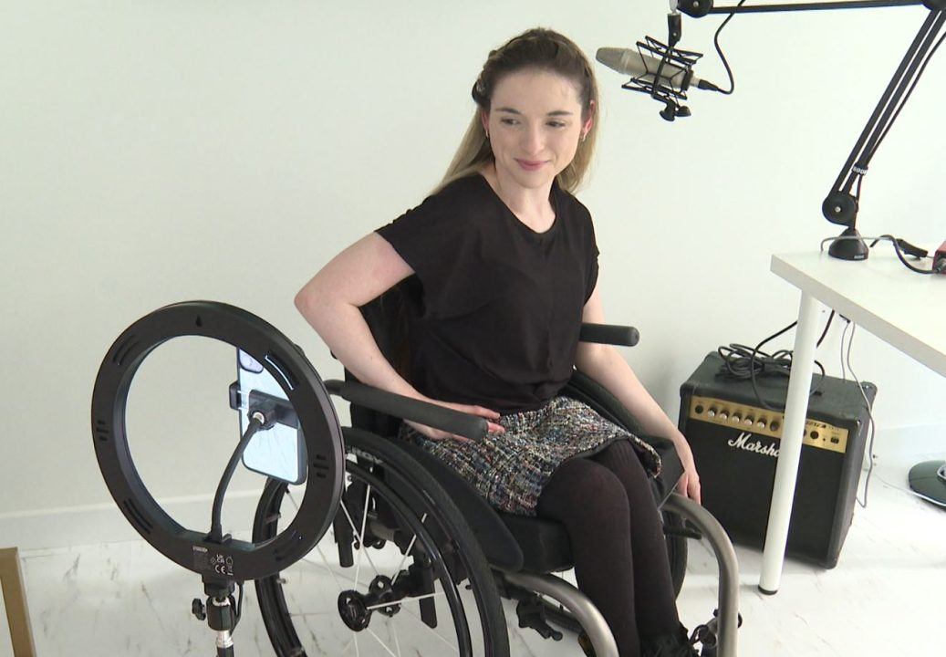 Caitlyn Fulton regularly posts on social media about cerebral palsy.