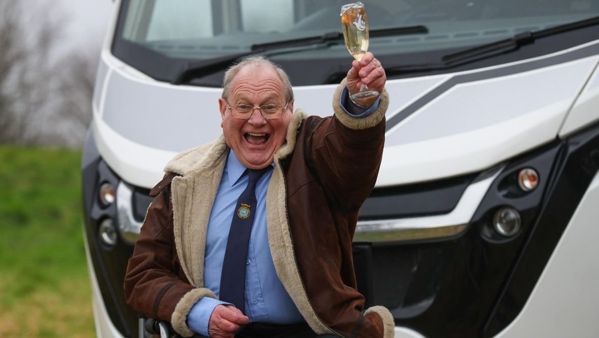 Devon pensioner to go on motorhome trip through Highlands after £1m National Lottery win