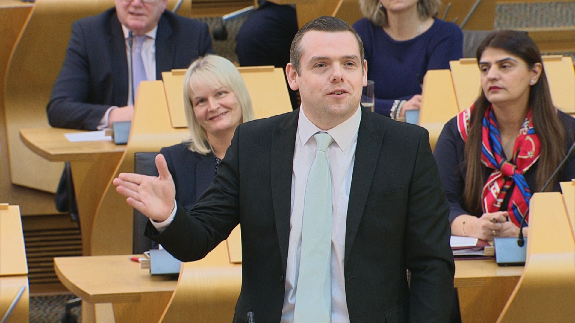 Douglas Ross at First Minister's Questions on March 9, 2023.