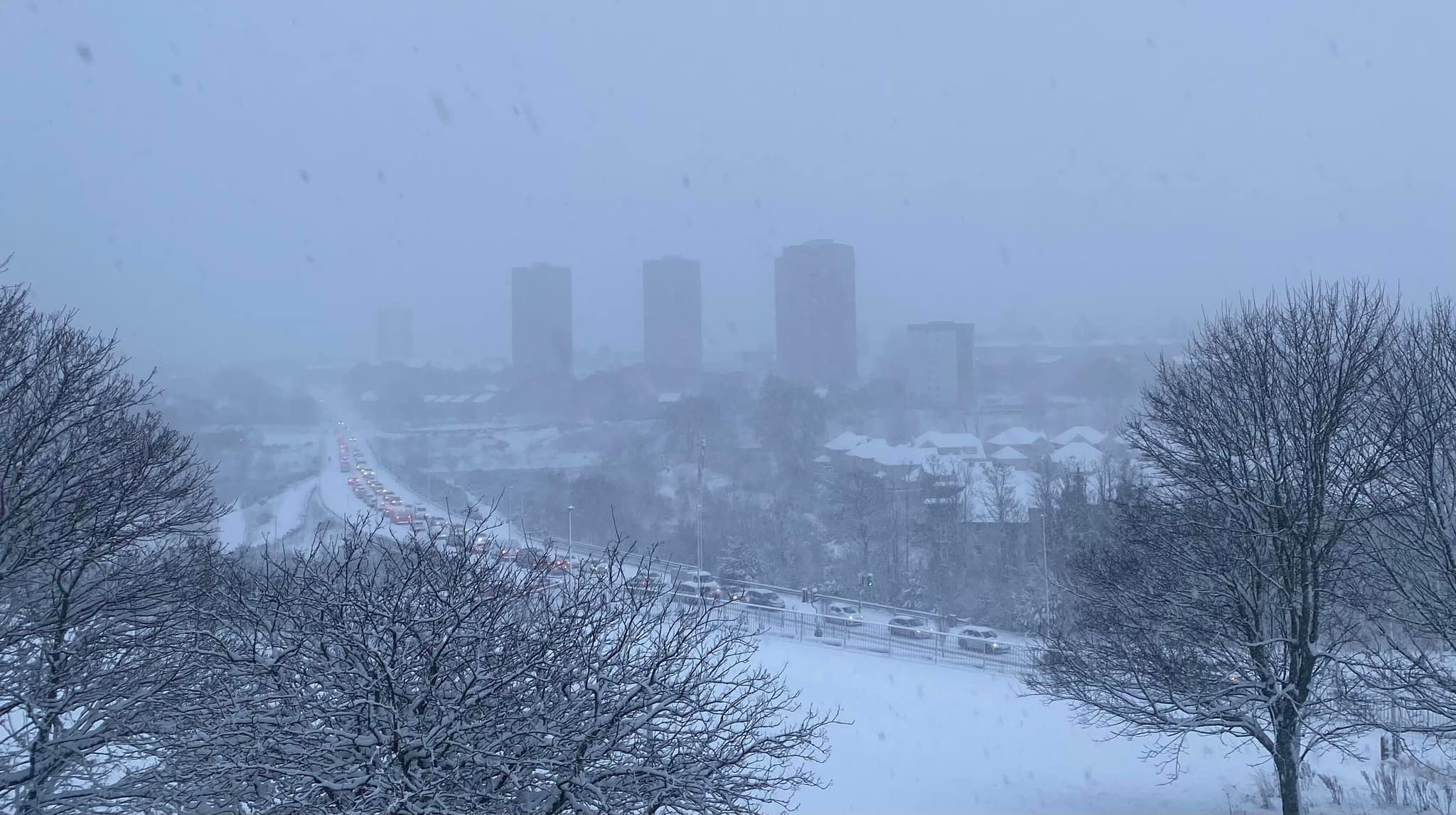 The Diamond Bridge between Tillydrone and Parkway was at a standstill. 