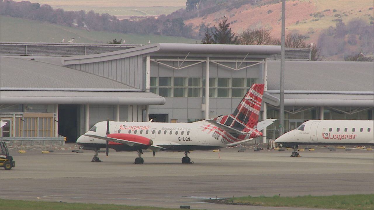 Loganair flight diverted mid-air after snow closes airport in Shetland