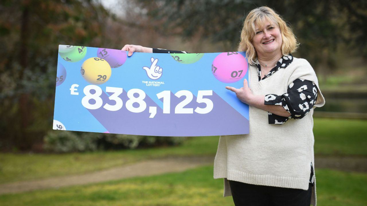 Cambridge mother who worked two jobs celebrates £838,000 lottery win