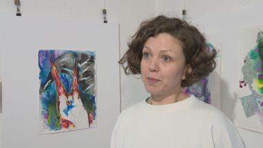 Ukrainian artist Lucy Nychai opens exhibition in Auchmithie, Angus after fleeing Russian invasion