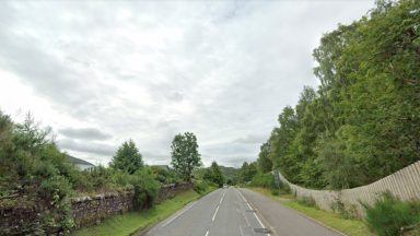 Emergency services shut A82 after crash between car and tractor near Fort Augustus
