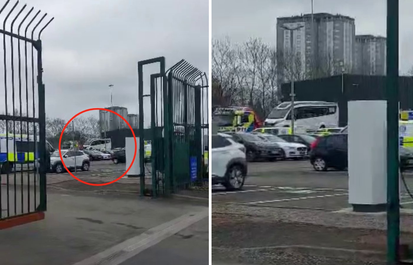 The motorhome was spotted in a police depot in Glasgow after it was seized by police outside a Dunfermline house.