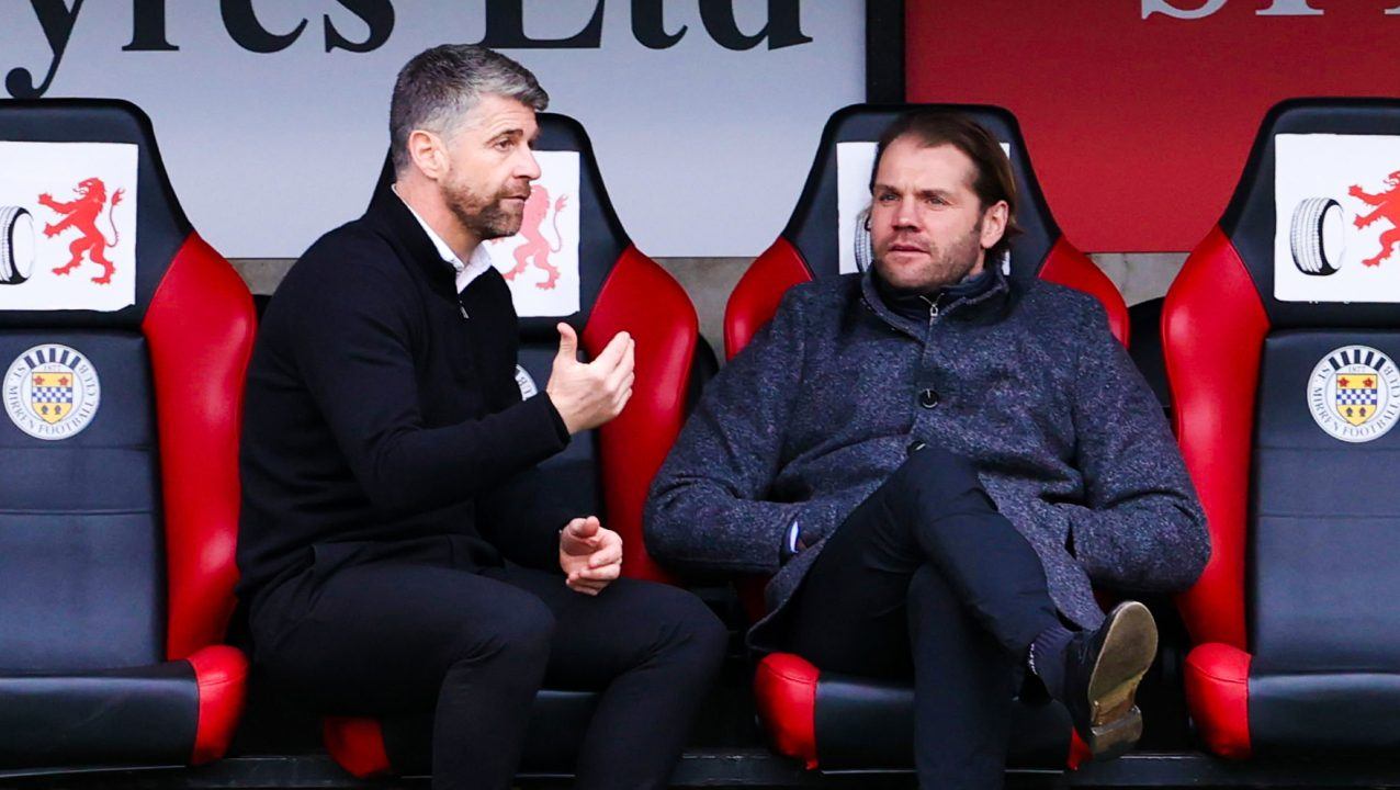 St Mirren boss Stephen Robinson would happily swap league positions with Hearts’ Robbie Neilson