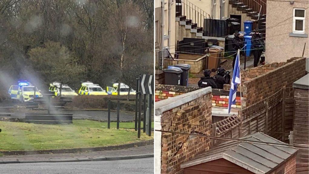 Man arrested as armed police called to 'disturbance' at house in