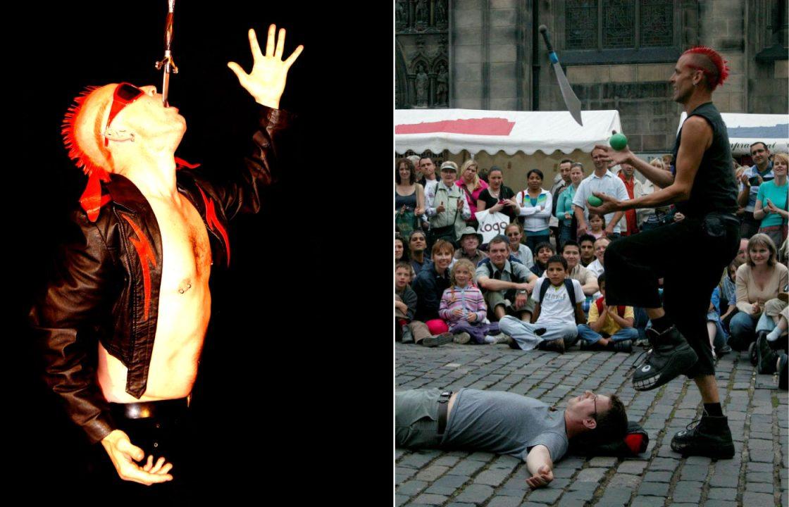 Edinburgh Fringe sword swallower rushed to hospital after signature trick goes wrong