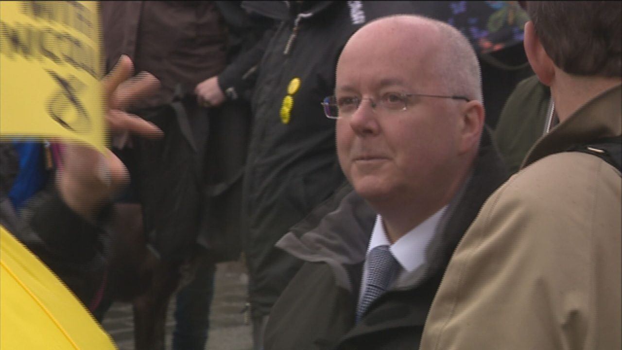 Peter Murrell at a SNP rally