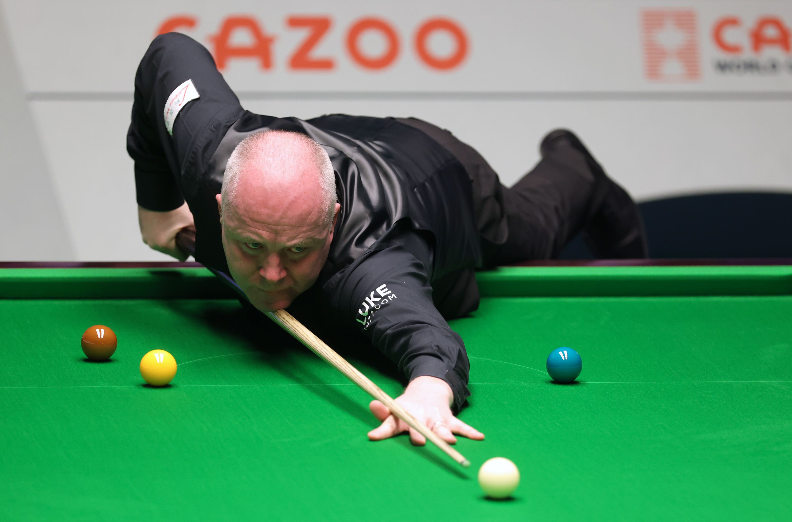 John Higgins started with clearances of 136 and 137. (Photo by PA Images)