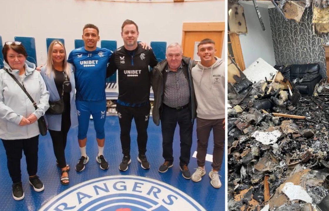 Rangers treat family who lost ‘everything’ in house fire to trip around Murray Park and season tickets