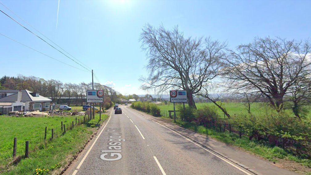 Man dies and two women taken to hospital after being struck by van on A726 in Strathaven