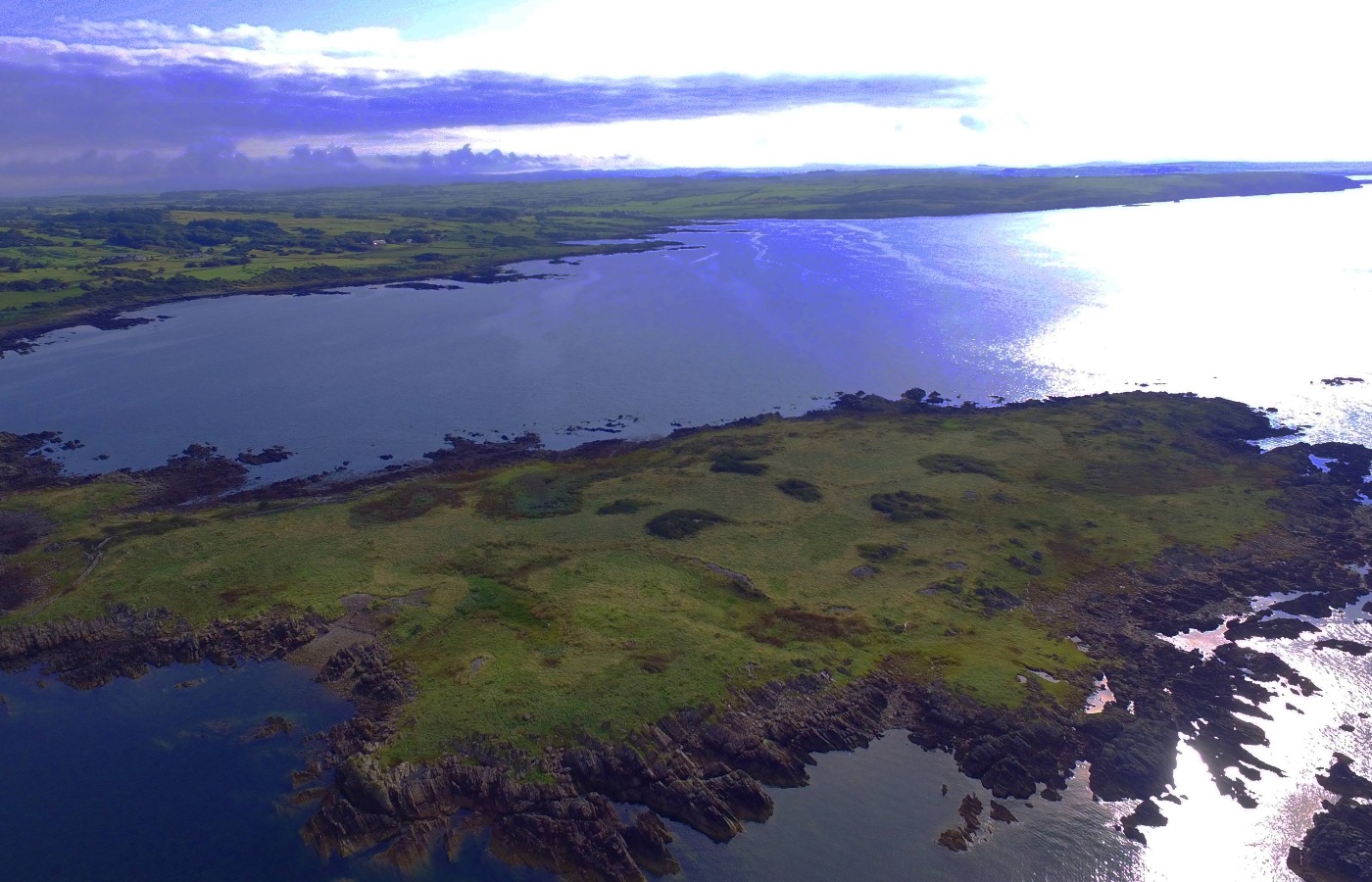 The island is approximately nine miles by road from Kirkcudbright.