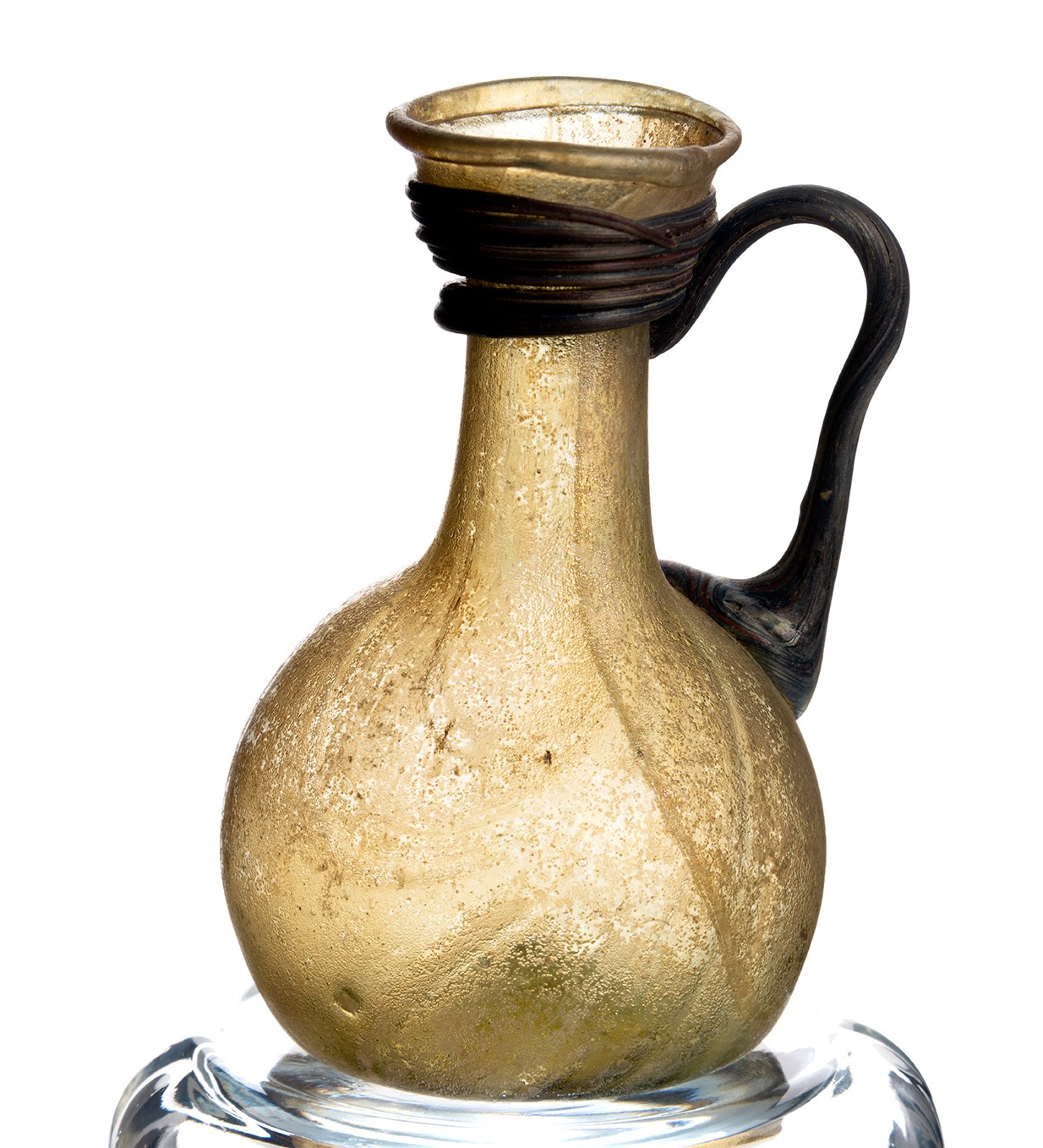 A glass jug, part of the collection at Paisley Museum