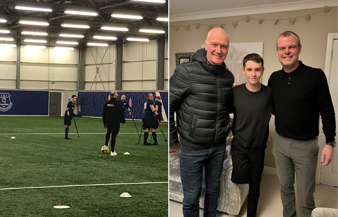 The teen has since trained with Everton and met the Ayr United manager and director. 