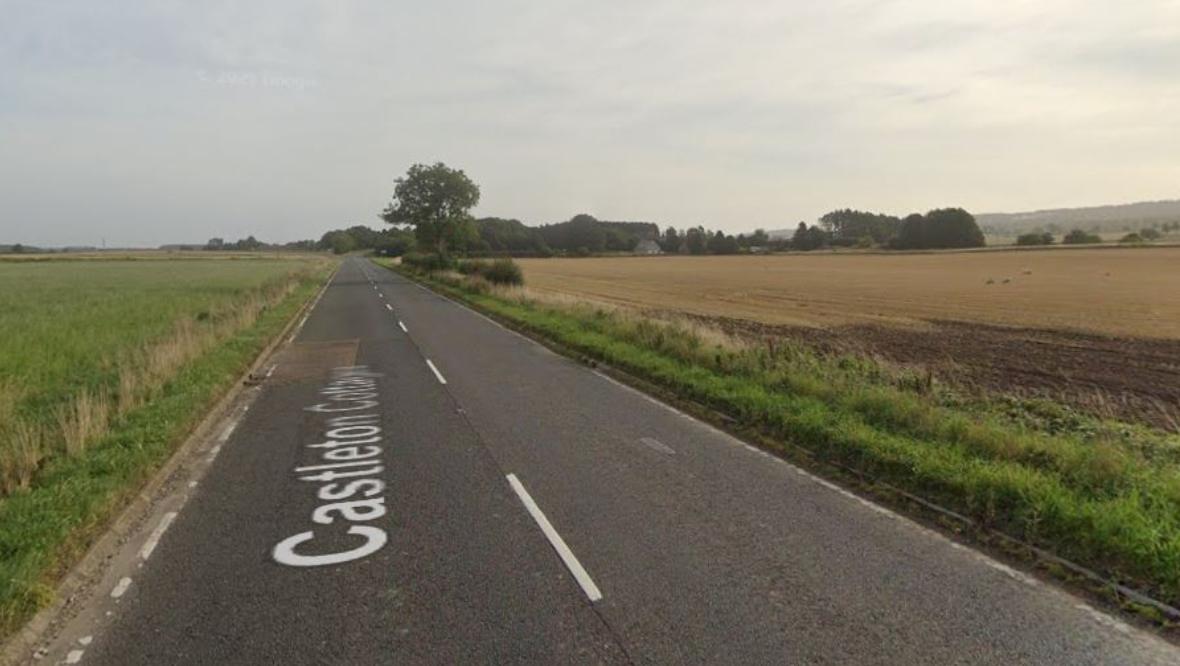 Woman left in hospital and man charged after crash between car and van on A94, Castleton Croft
