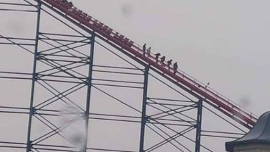 Passengers rescued from UK’s highest rollercoaster in Blackpool after ‘high winds’