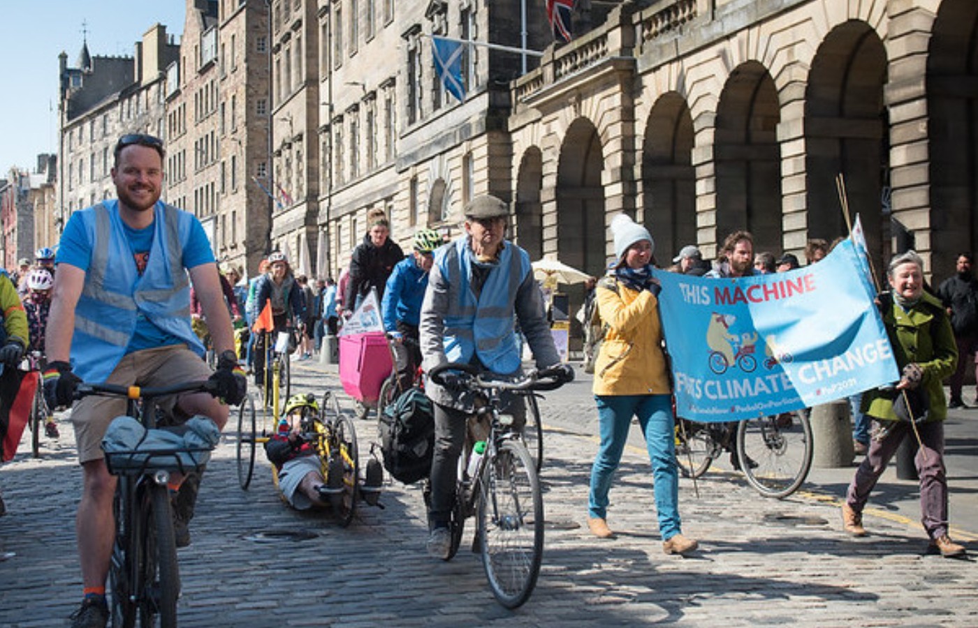Pedal on Parliament: Campaigners will cycle and march to the Scottish Parliament.