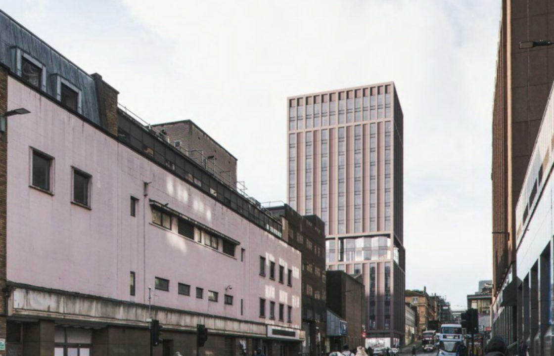 Plans to build 19-storey aparthotel in Glasgow’s city centre on Sauchiehall Street unveiled