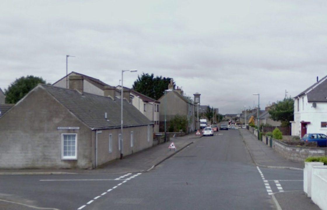 Elderly woman taken to hospital after car lands on its roof in Angus