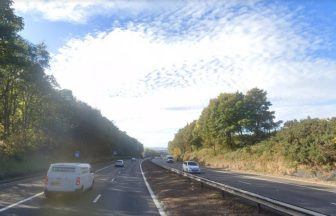 Man rushed to hospital after crash on M90 in Fife