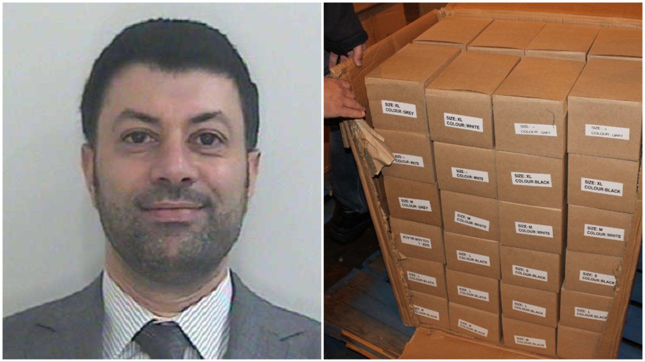 Criminal gang boss guilty of £97m designer clothing scam after driver caught with rip-offs on A74