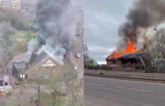 Firefighters battle flames as blaze rips through ‘landmark’ former Motherwell pub