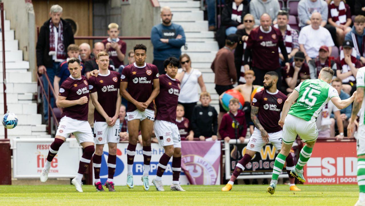 Hearts hold on to beat Hibs to fourth and guarantee European qualification