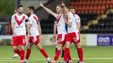 Airdrie take one-goal advantage into second leg against Hamilton