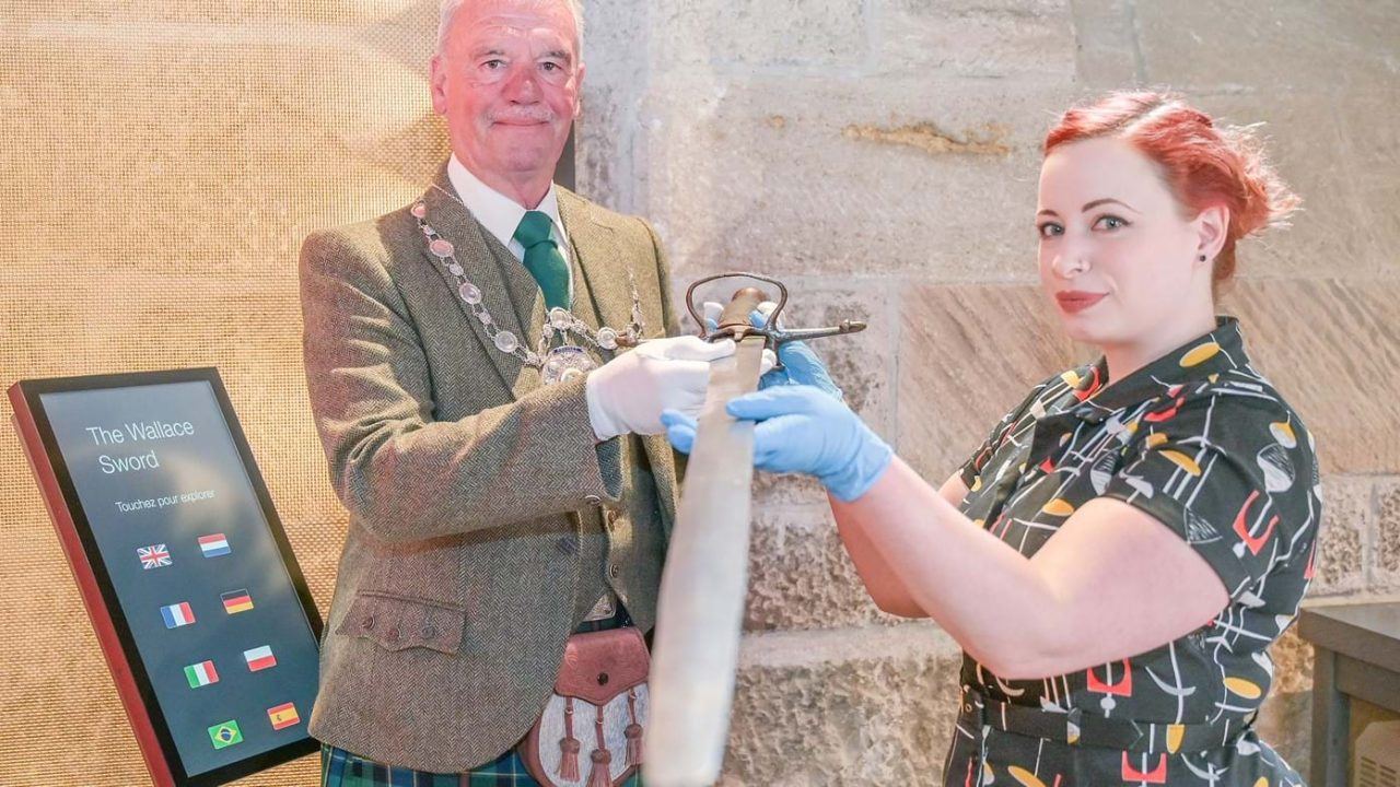 William Wallace sword returns to Stirling after climate protesters smashed case