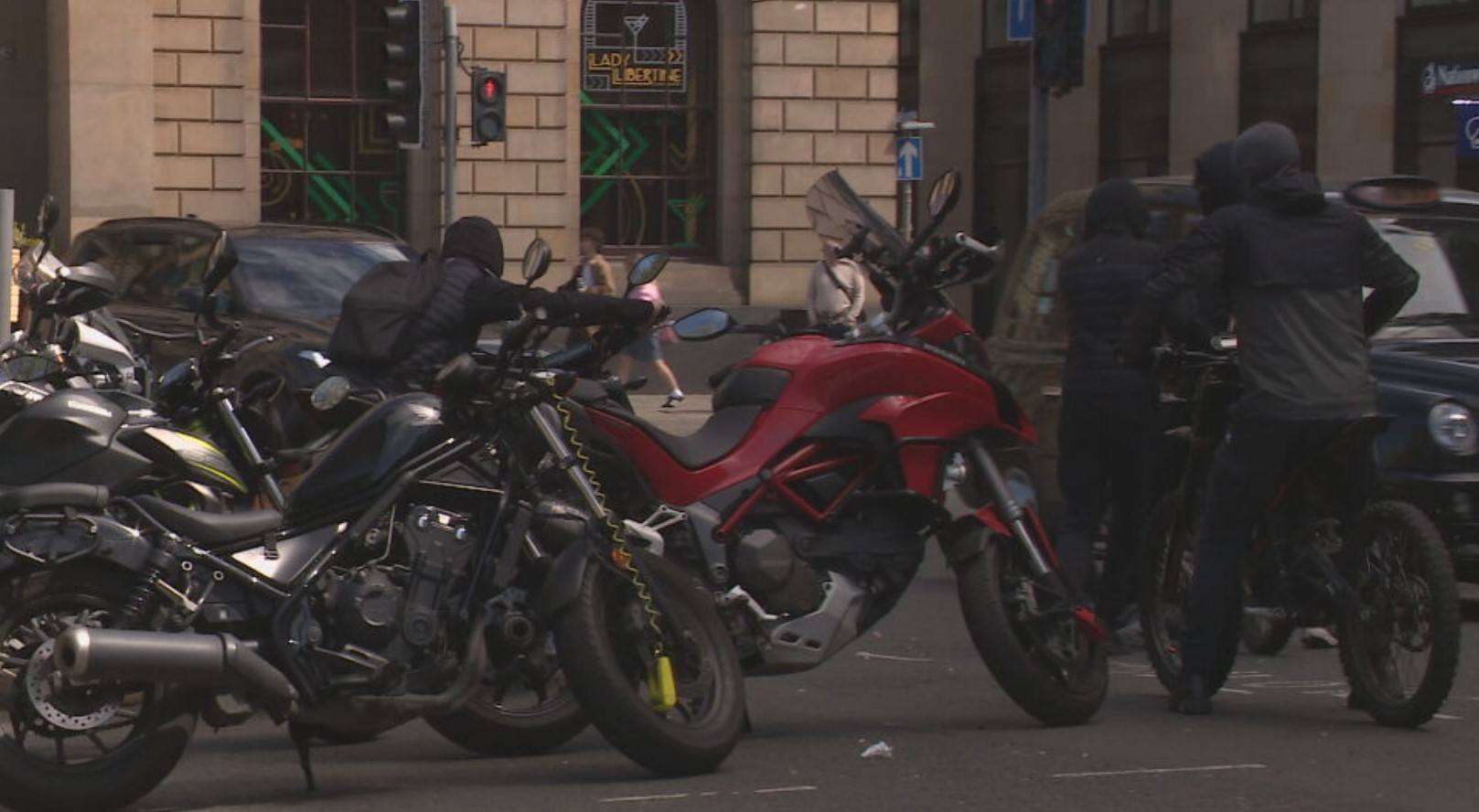 Motorbike stolen on St Andrew's Square in Edinburgh