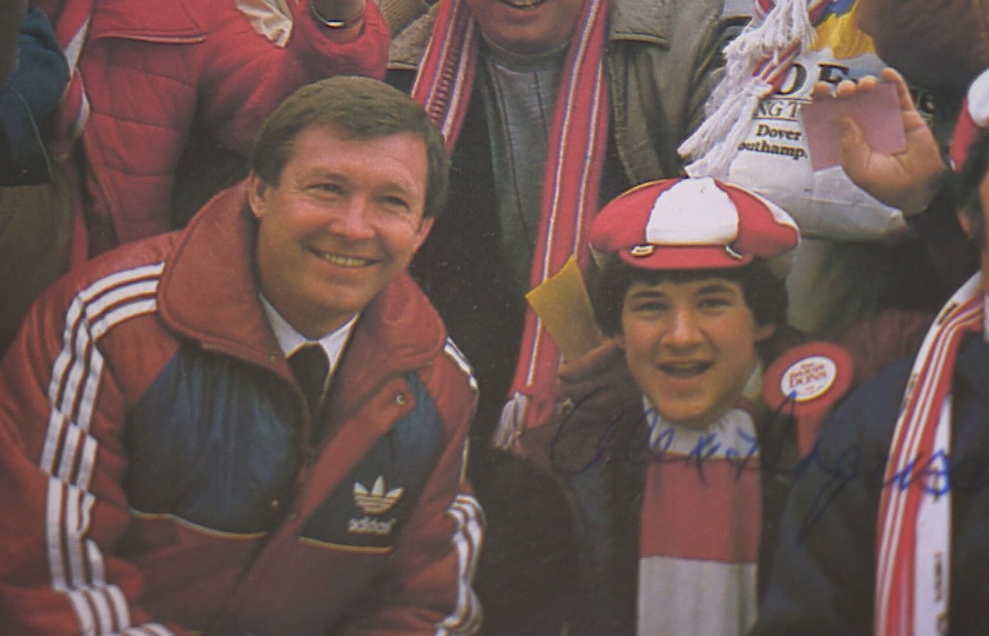Ally with Aberdeen manager Sir Alex Ferguson.