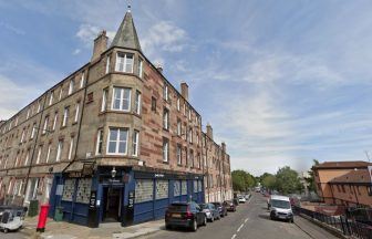 Two people left in hospital after fire rips through Edinburgh tenement