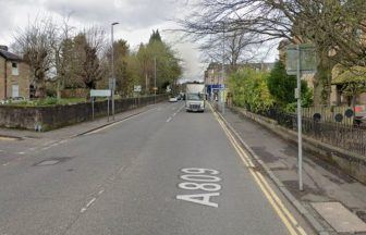 Police searching for driver as woman left in hospital after crash in Bearsden