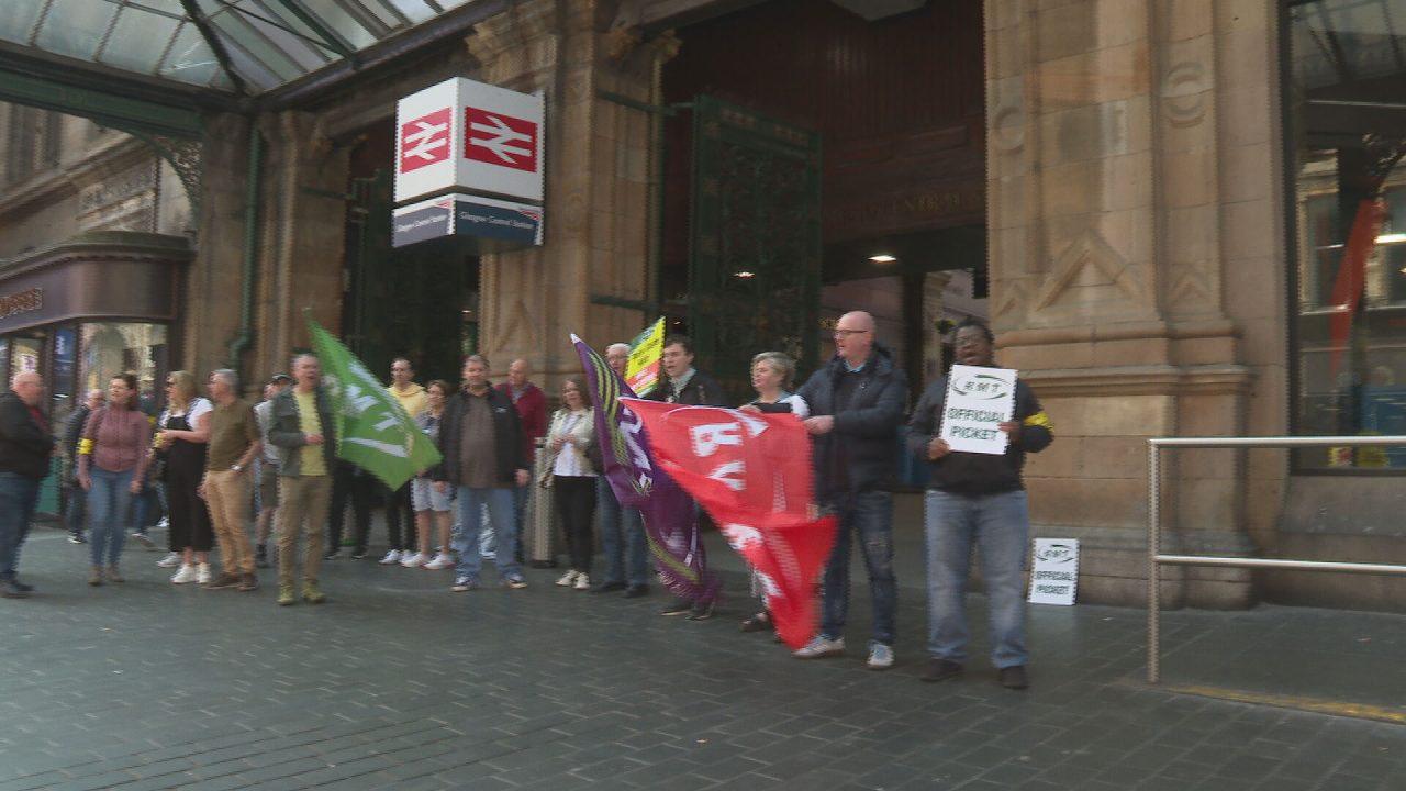 Limited cross-border train travel between England and Scotland as RMT members strike again in pay dispute