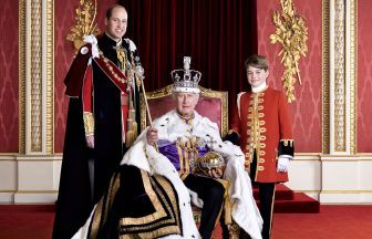 Coronation photo shows Kings Charles with his two heirs, the Prince of Wales and Prince George