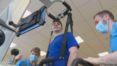 Angus teenager using new physio techniques to walk again