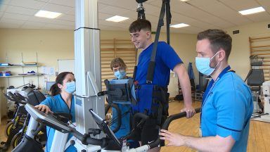 Forfar teenager learns to walk and run again after suffering brain injury in mountain bike accident