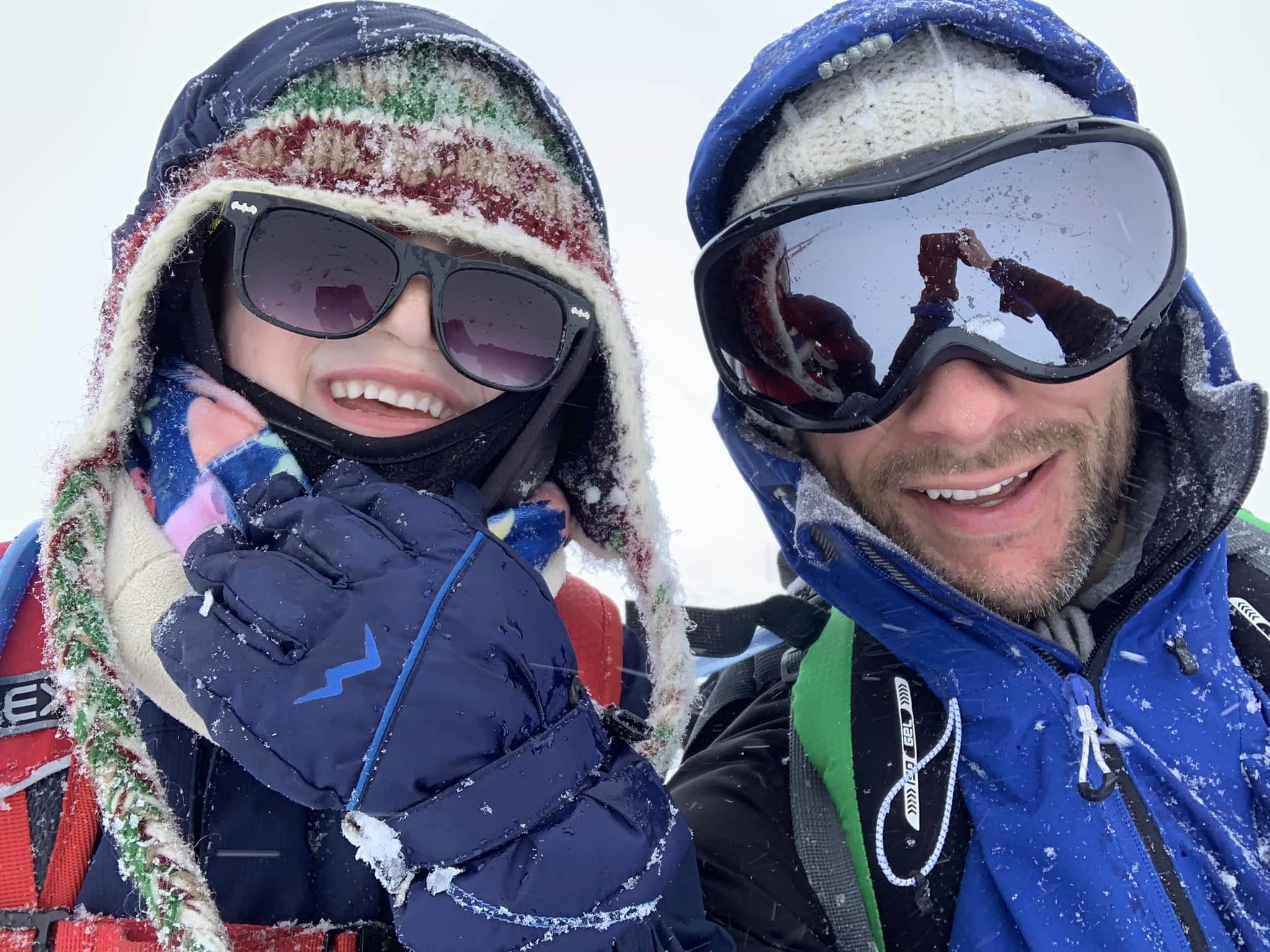 Oscar with his father Matt Burrow climbing Cairn Gorm (PA/Matt Burrow)