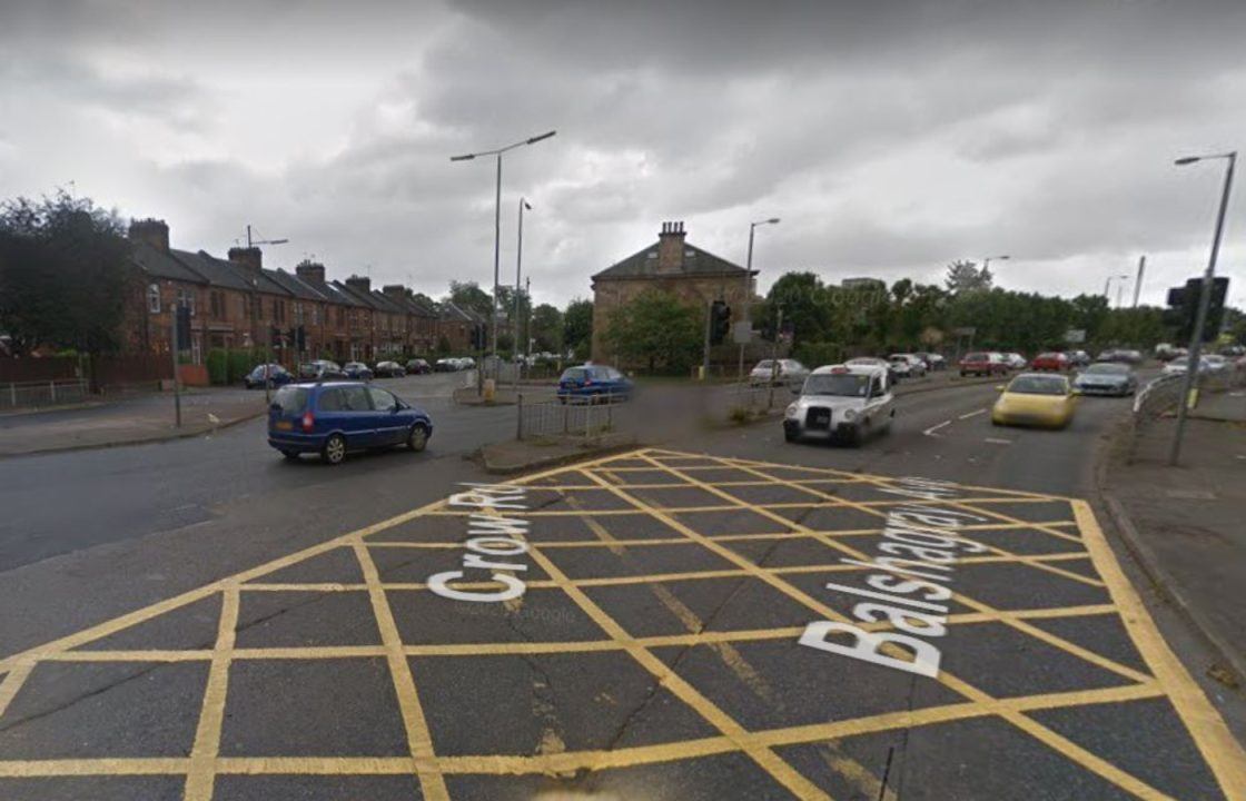 Man struck by car near Crow Road junction in Glasgow in hospital with ‘serious’ injuries